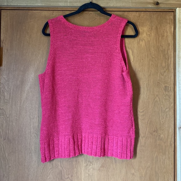 Hot pink knit tank - Picture 5 of 5